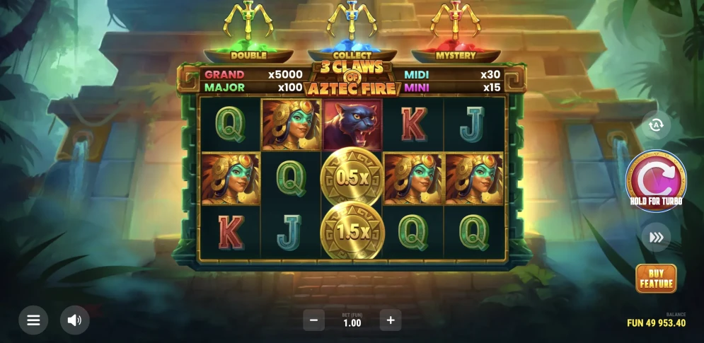 3 Claws of Aztec Fire Slot
